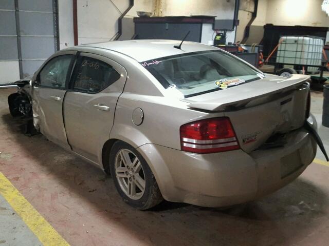 1B3LC56R08N113146 - 2008 DODGE AVENGER SX TAN photo 3