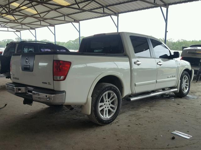 1N6BA0ED9BN323175 - 2011 NISSAN TITAN S WHITE photo 4