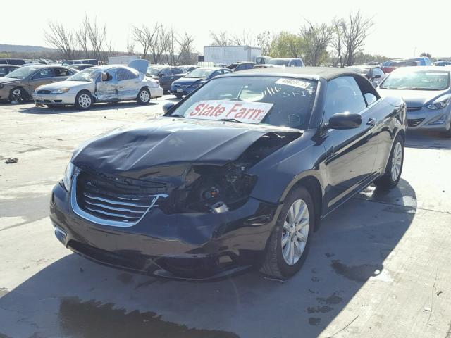 1C3BCBEB8CN126527 - 2012 CHRYSLER 200 TOURIN BLACK photo 2