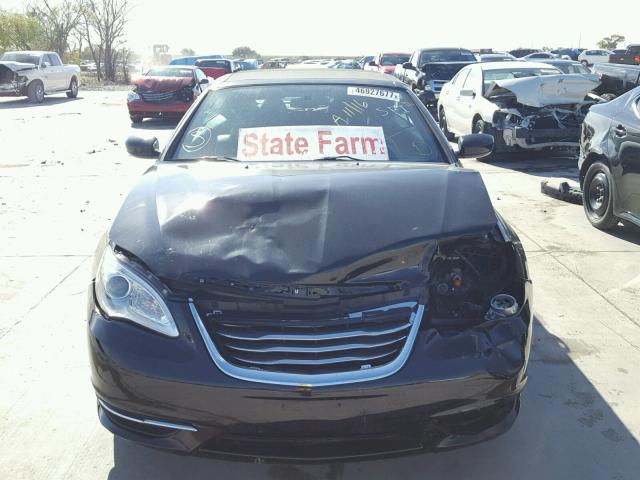 1C3BCBEB8CN126527 - 2012 CHRYSLER 200 TOURIN BLACK photo 9