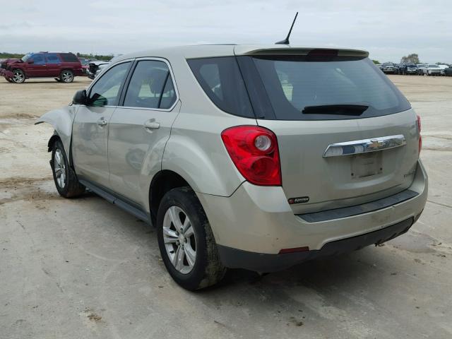 2GNALBEK2D6365222 - 2013 CHEVROLET EQUINOX LS TAN photo 3