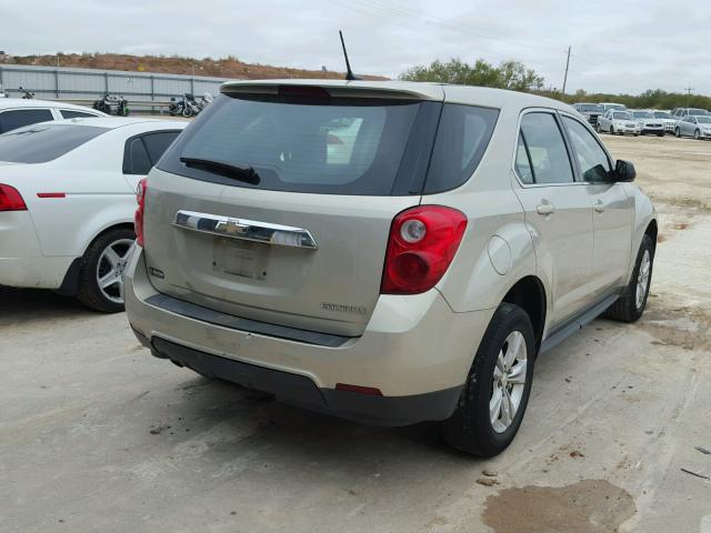 2GNALBEK2D6365222 - 2013 CHEVROLET EQUINOX LS TAN photo 4