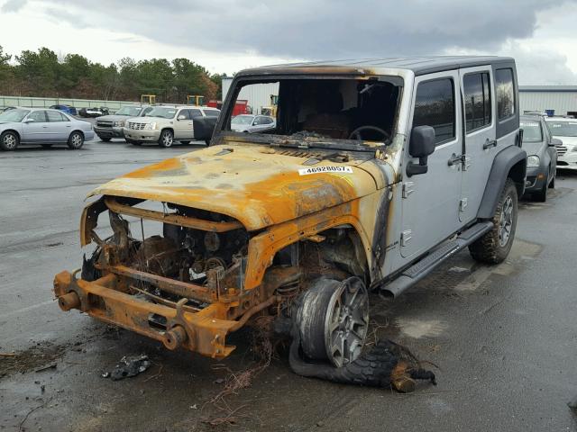 1J4GA69147L112264 - 2007 JEEP WRANGLER R SILVER photo 2