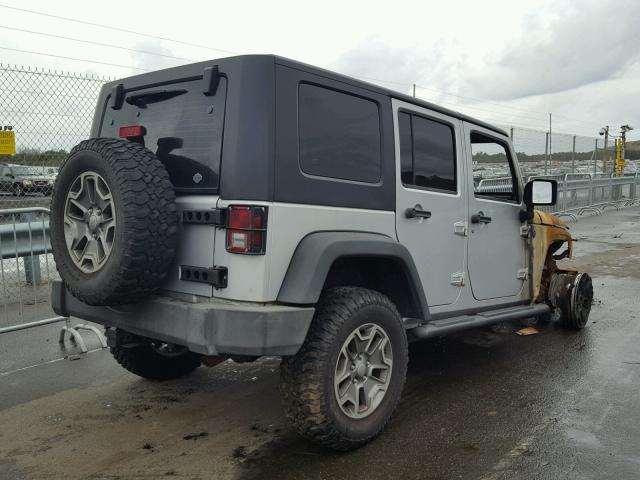 1J4GA69147L112264 - 2007 JEEP WRANGLER R SILVER photo 4