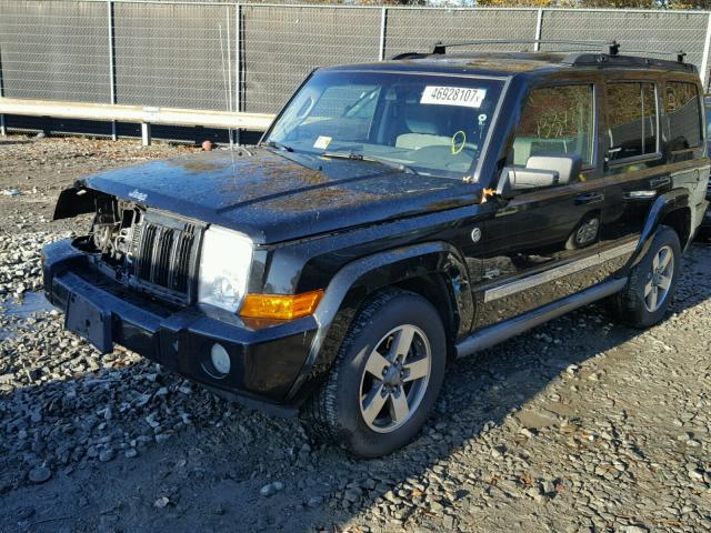 1J8HG48N56C352531 - 2006 JEEP COMMANDER BLACK photo 2