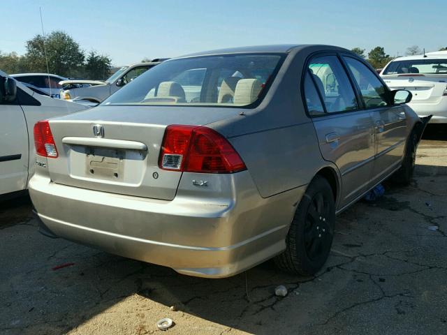 JHMES16564S000506 - 2004 HONDA CIVIC LX SILVER photo 4