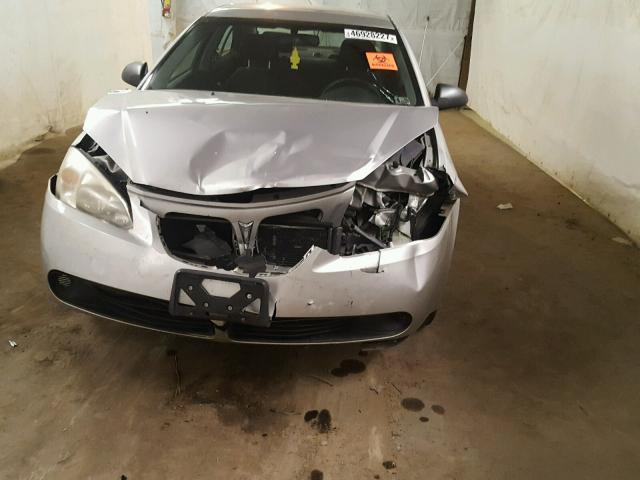 1G2ZF55B364279396 - 2006 PONTIAC G6 SE SILVER photo 9