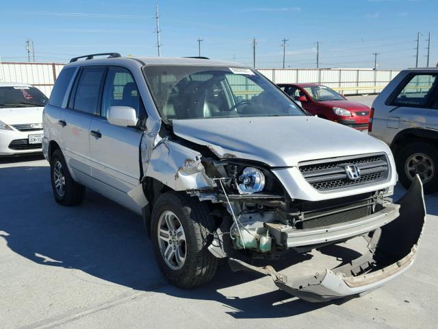 2HKYF18604H612255 - 2004 HONDA PILOT EXL GRAY photo 1