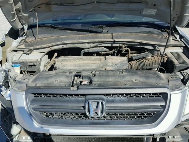 2HKYF18604H612255 - 2004 HONDA PILOT EXL GRAY photo 7