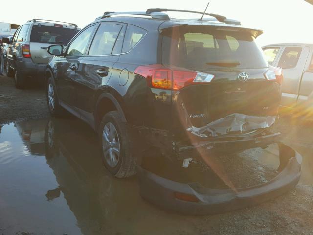 2T3ZFREV5EW106204 - 2014 TOYOTA RAV4 LE BLACK photo 3