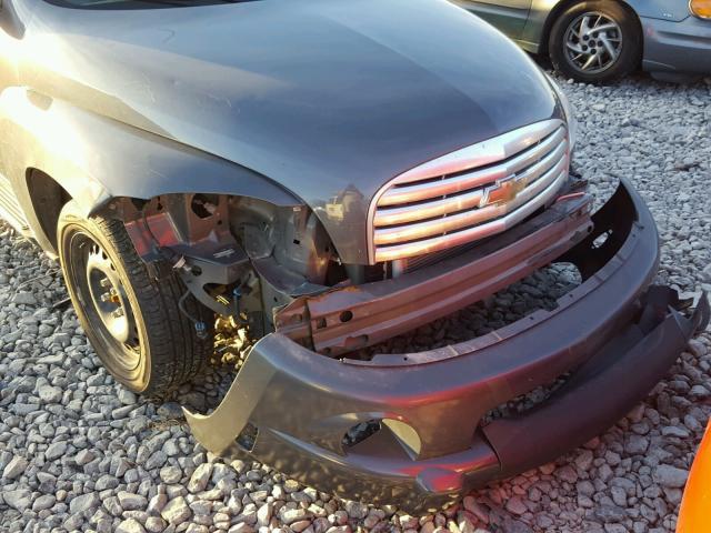 3GNCA13B89S638359 - 2009 CHEVROLET HHR LS GRAY photo 9