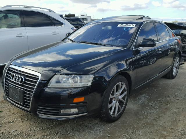 WAUCH74F29N031390 - 2009 AUDI A6 BLACK photo 2