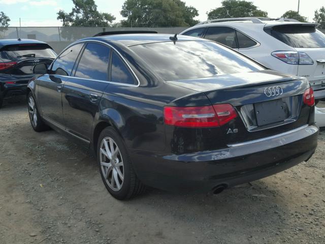 WAUCH74F29N031390 - 2009 AUDI A6 BLACK photo 3