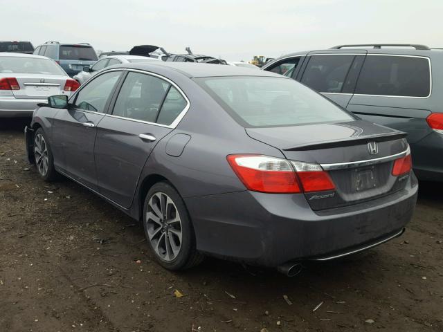 1HGCR2F52EA265247 - 2014 HONDA ACCORD SPO GRAY photo 3