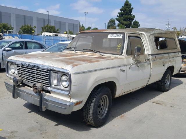 D14BF7S056450 - 1977 DODGE TRUCK WHITE photo 2