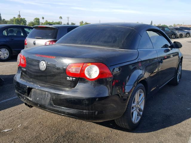 WVWFA71F18V022591 - 2008 VOLKSWAGEN EOS LUX BLACK photo 4