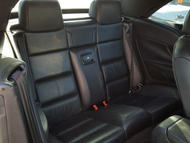 WVWFA71F18V022591 - 2008 VOLKSWAGEN EOS LUX Чорний фото 6