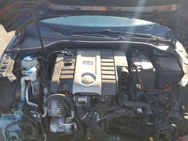 WVWFA71F18V022591 - 2008 VOLKSWAGEN EOS LUX Чорний фото 7