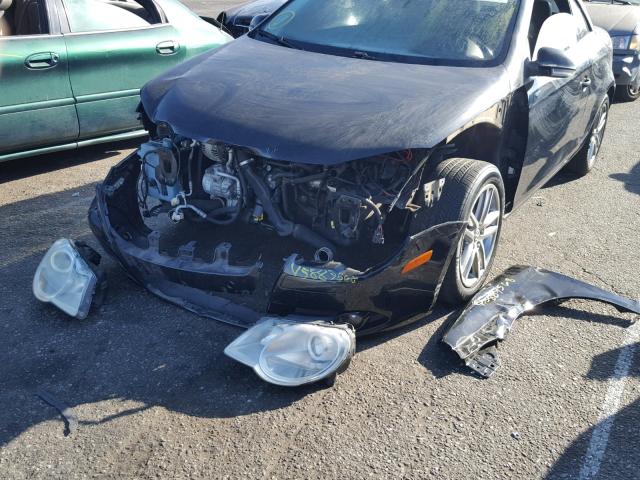 WVWFA71F18V022591 - 2008 VOLKSWAGEN EOS LUX Чорний фото 9