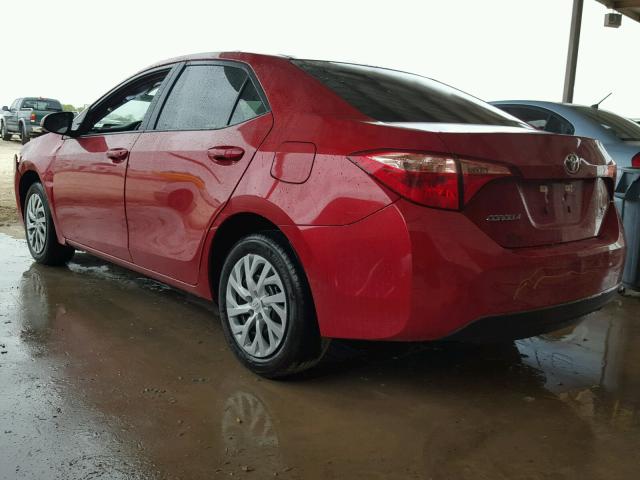 5YFBURHE8HP680913 - 2017 TOYOTA COROLLA L RED photo 3