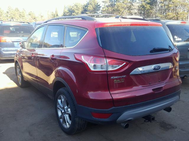 1FMCU9H95DUC14615 - 2013 FORD ESCAPE SEL RED photo 3