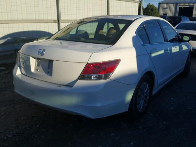 1HGCP2F31AA169981 - 2010 HONDA ACCORD LX WHITE photo 4