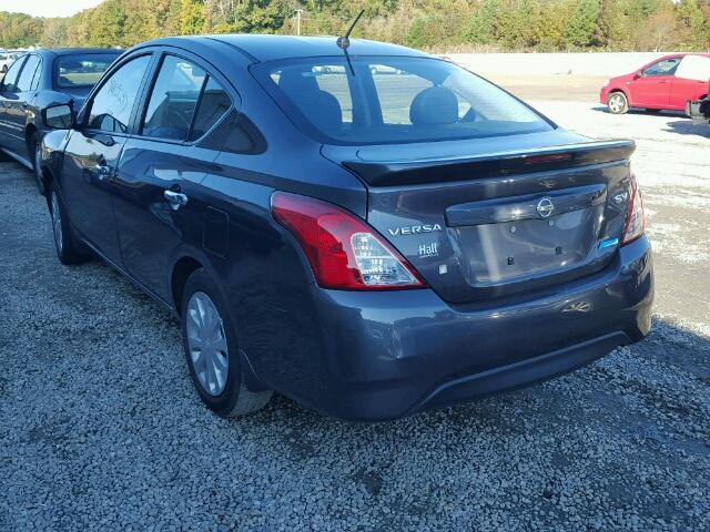 3N1CN7AP5FL942837 - 2015 NISSAN VERSA S BLACK photo 3