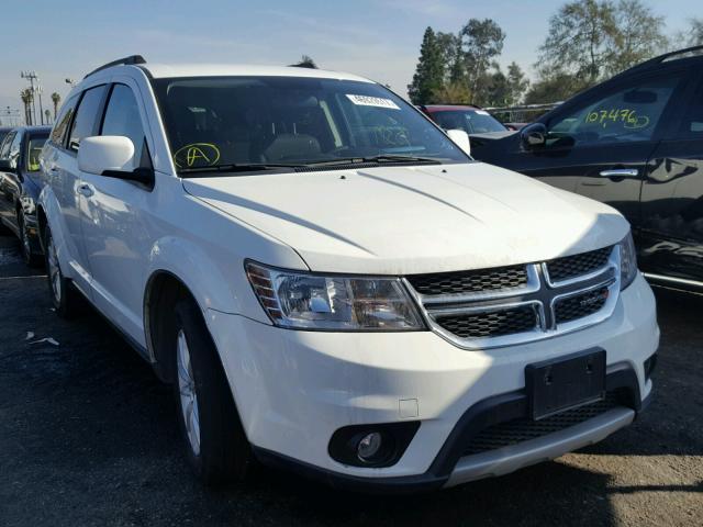 3C4PDCBG9ET192236 - 2014 DODGE JOURNEY SX WHITE photo 1