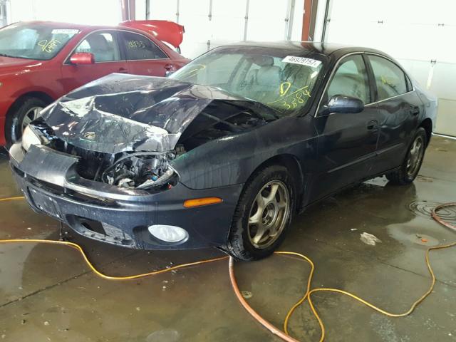 1G3GS64C514193384 - 2001 OLDSMOBILE AURORA 4.0 BLUE photo 2