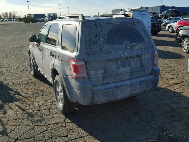 1FMCU037X9KB10772 - 2009 FORD ESCAPE GRAY photo 3