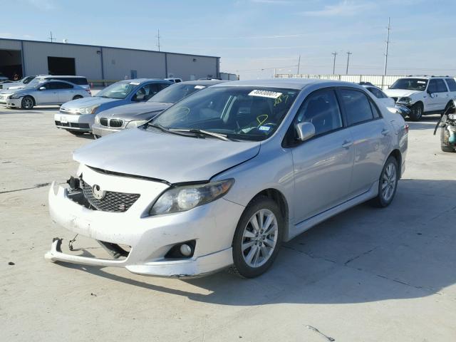 2T1BU4EE1AC470442 - 2010 TOYOTA COROLLA BA GRAY photo 2