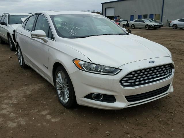 3FA6P0LU7ER192258 - 2014 FORD FUSION SE WHITE photo 1