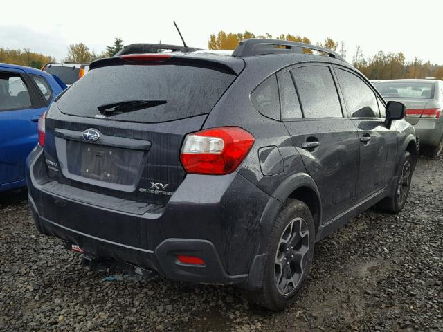 JF2GPAKC0E8235824 - 2014 SUBARU XV CROSSTR GRAY photo 4