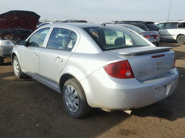 1G1AK58H797198286 - 2009 CHEVROLET COBALT LS SILVER photo 3