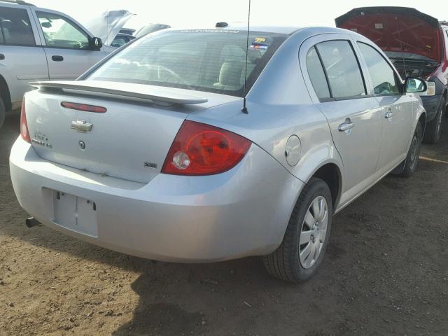 1G1AK58H797198286 - 2009 CHEVROLET COBALT LS SILVER photo 4