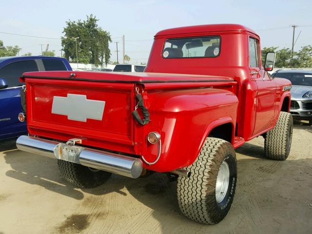 3A59S136101 - 1959 CHEVROLET APACHE RED photo 4