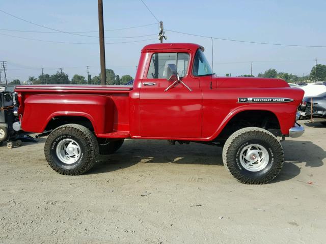 3A59S136101 - 1959 CHEVROLET APACHE RED photo 9