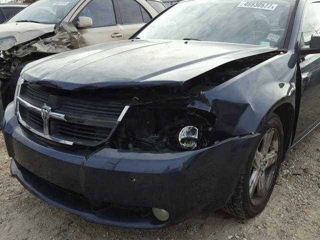 1B3LC56R68N193942 - 2008 DODGE AVENGER BLUE photo 9