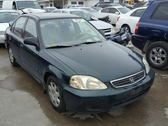 2HGEJ6613YH576888 - 2000 HONDA CIVIC BASE GREEN photo 1
