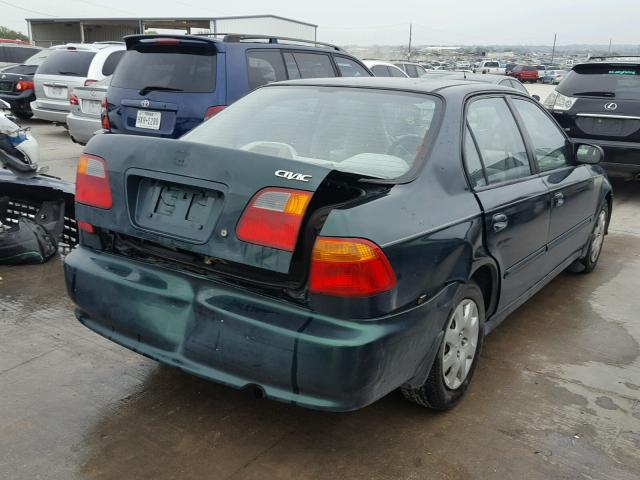 2HGEJ6613YH576888 - 2000 HONDA CIVIC BASE GREEN photo 4