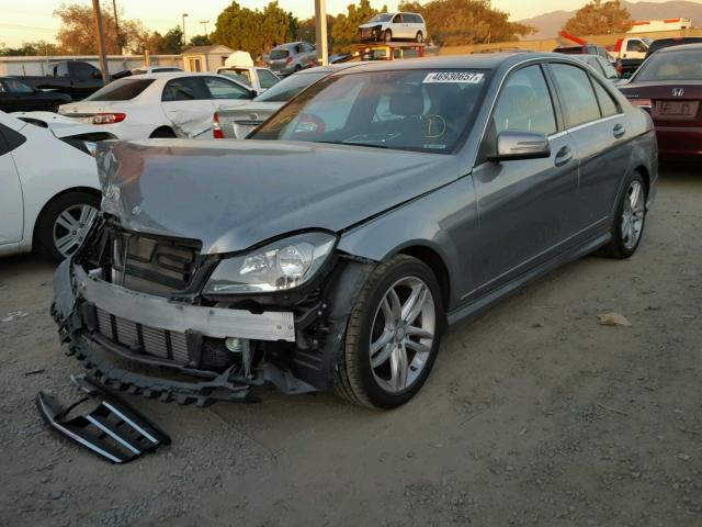 WDDGF4HB6EG206941 - 2014 MERCEDES-BENZ C 250 GRAY photo 2