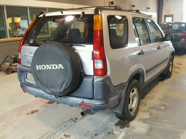 JHLRD78422C023893 - 2002 HONDA CR-V LX SILVER photo 4