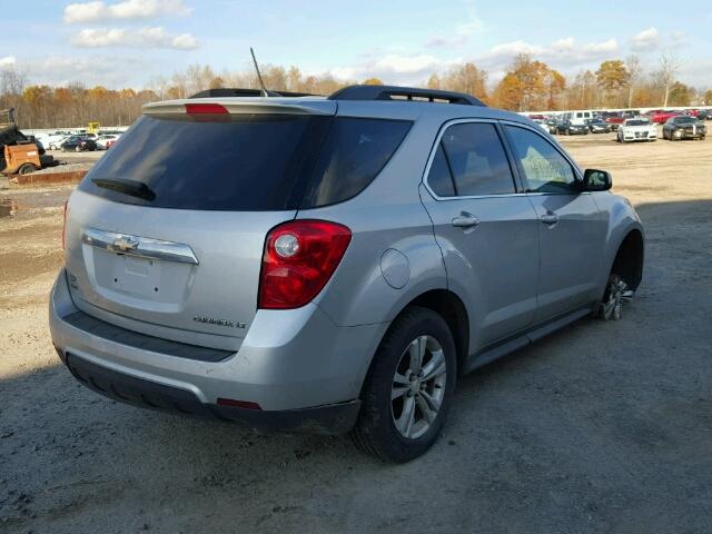 2GNFLEEK7D6403731 - 2013 CHEVROLET EQUINOX LT SILVER photo 4