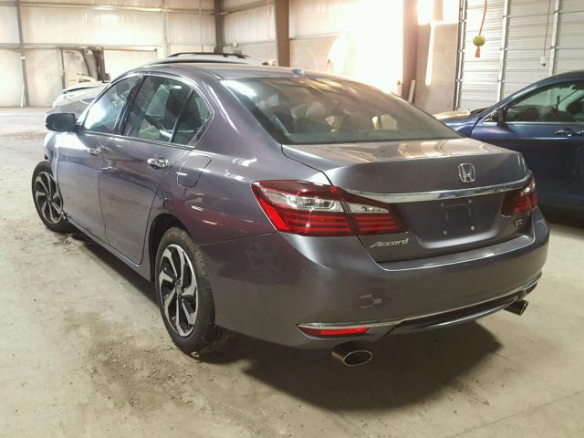 1HGCR3F86GA029655 - 2016 HONDA ACCORD EXL GRAY photo 3