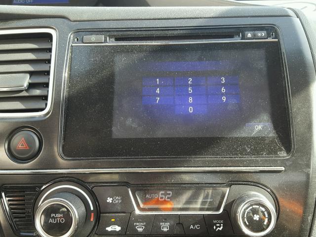 19XFB2F89FE200999 - 2015 HONDA CIVIC EX BLACK photo 9