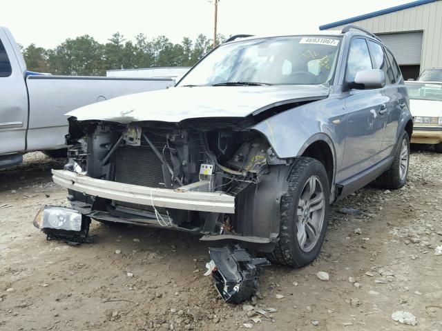 WBXPA93455WD22352 - 2005 BMW X3 3.0I SILVER photo 2