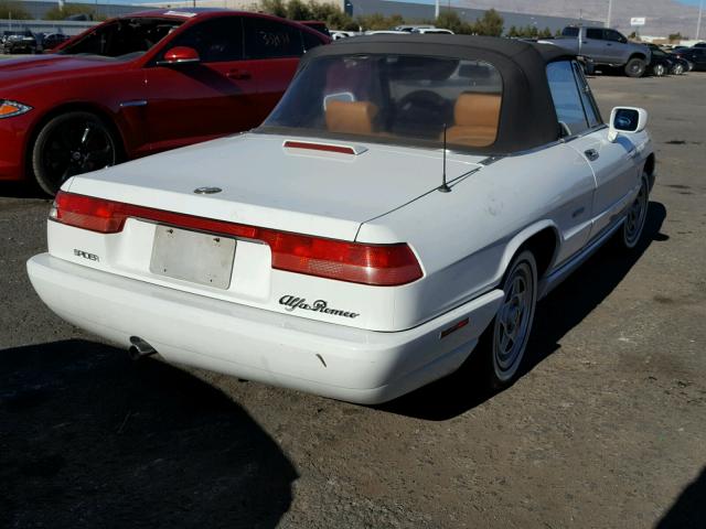 ZARBB32G2M6009693 - 1991 ALFA ROMEO SPIDER WHITE photo 4