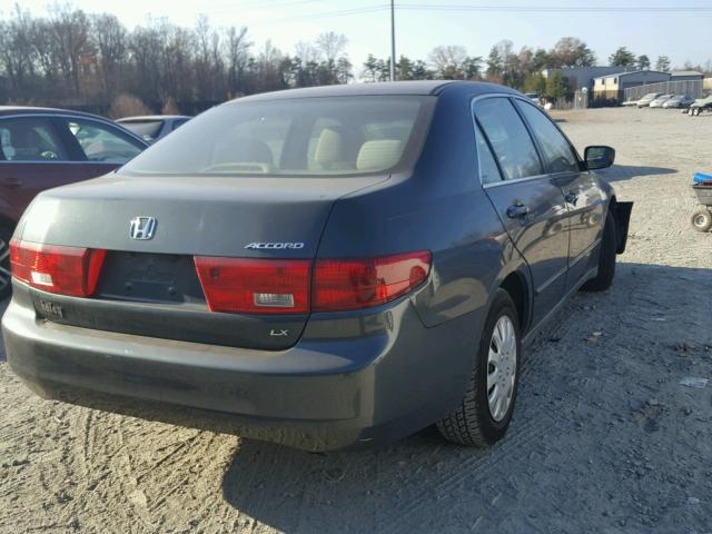 1HGCM56425A153894 - 2005 HONDA ACCORD LX GREEN photo 4