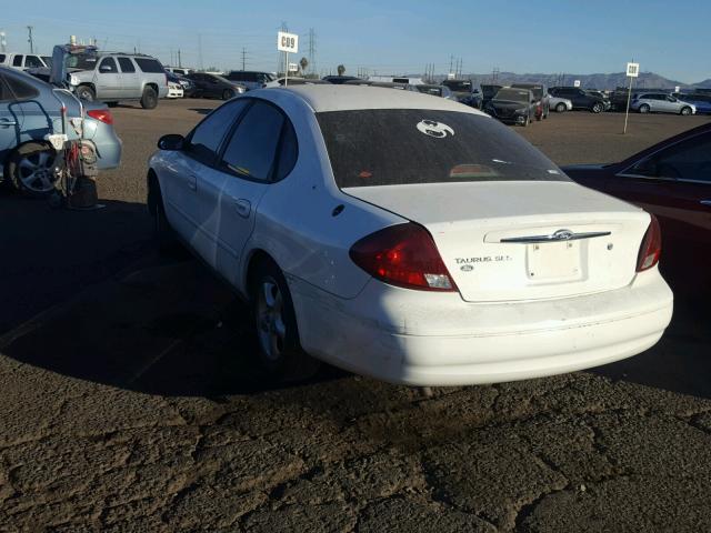 1FAFP55U31G199008 - 2001 FORD TAURUS SES WHITE photo 3