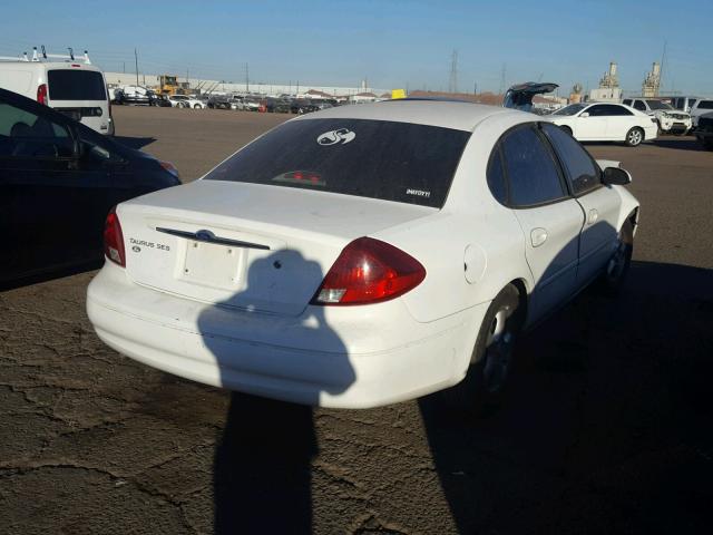 1FAFP55U31G199008 - 2001 FORD TAURUS SES WHITE photo 4